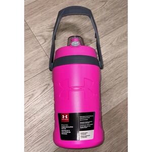 NEW Under Armour UA Thermos Foam Insulated 64 oz Water Jug Pink Fence Hook